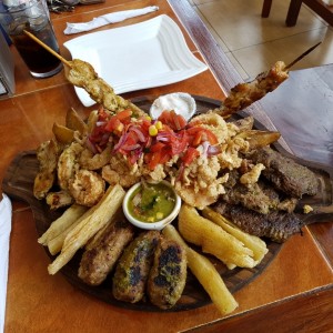 parrillada y mariscos para dos