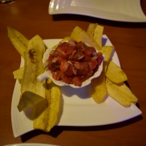 Tostones (cortesia de la casa) 