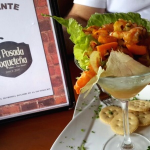 Ceviche de Camaron y pixbae