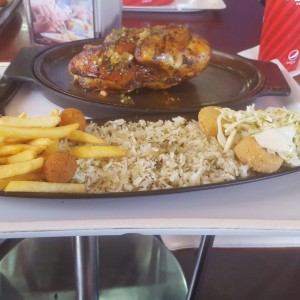 medio pollo a la brasa