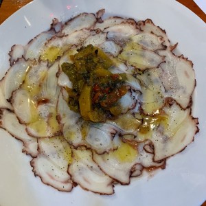 carpaccio de pulpo