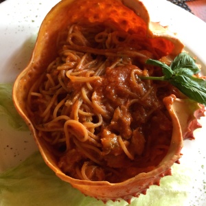 Pasta al centollo con pomodoro