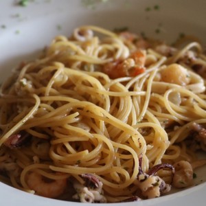 Spaguetti con mariscos