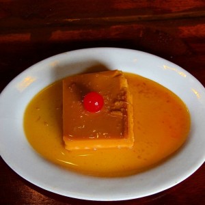 Flan de la casa