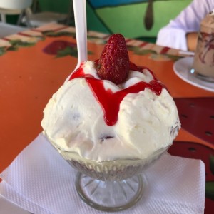 Fresas con crema