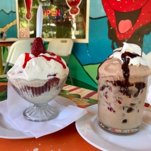 Fresas con crema de chocolate