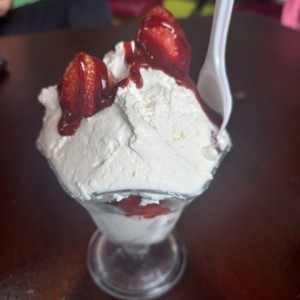 Fresas con crema