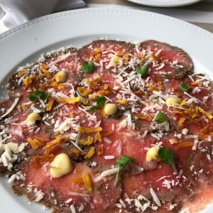 carpaccio de res