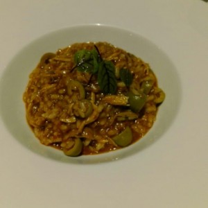 arroz meloso con pollo