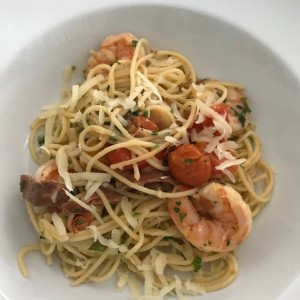 Spaghetti con Langostinos