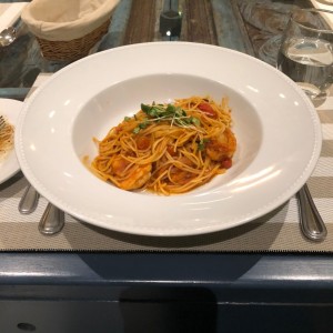 pasta con langostinos