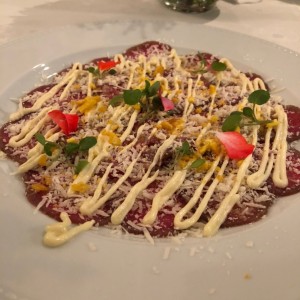 Carpaccio de res