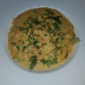 Risoto de langostinos