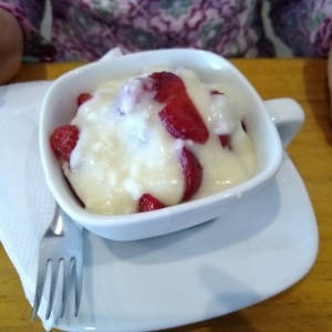 fresas con crema