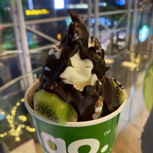 Yogurt helado + 3 toppings