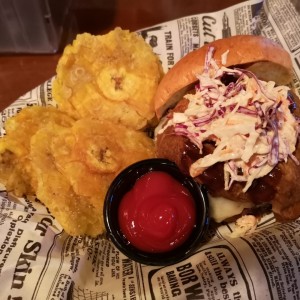 pulled pork burger