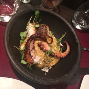 arroz meloso de pulpo y pescado