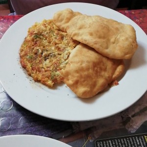 Torta de huevo con hojaldres