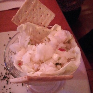 Ceviche de corvina