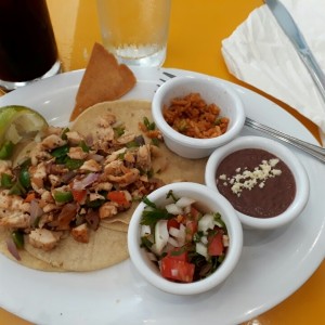 tacos de pollo