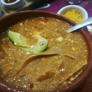 Sopa de tortilla - sin pollo