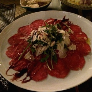 Carpaccio de res