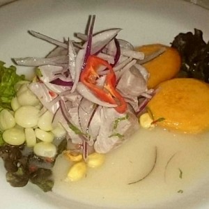 Ceviche de Curvina y Mariscos