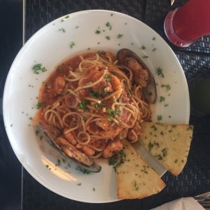 pasta con mariscos 