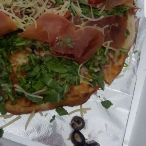 Pizza de prosciutto