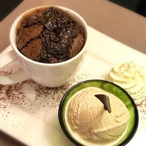 Souffle de Chocolate con helado de lavanda