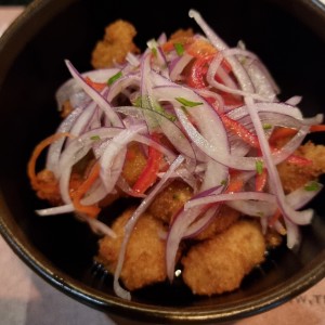 Ceviche Frito de Corvina