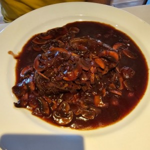 Filete en salsa vino