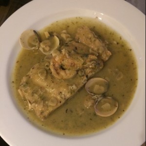 Riquisima La Curvina a la Vasca con Langostino ?