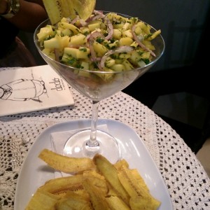 Ceviche de mango y aguacate 