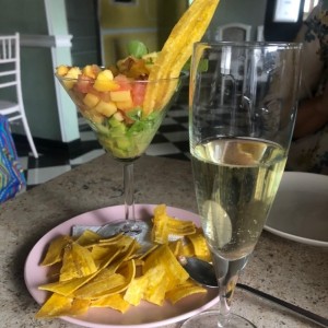 Ceviche de Mango +Prosecco