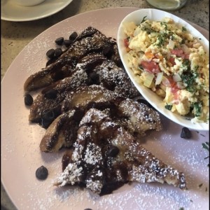 Tostadas frances de chocolate