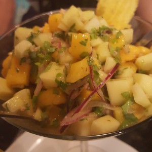 ceviche de mango y aguacate