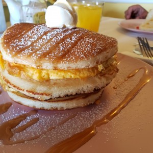 Pancakes con huevo