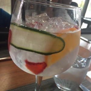 gin tonic con frutas