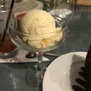 helado de vainilla