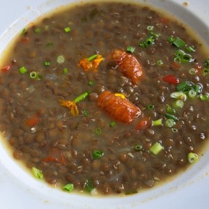 Sopa de lentejas