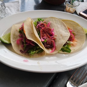 Tacos de rib eye