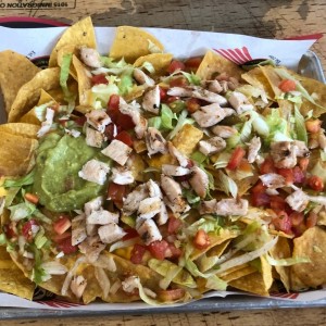 nachos de pollo