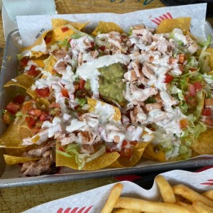 Nachos con pollo