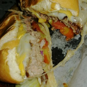 cheesy burguer