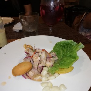 ceviche peruano de corvina