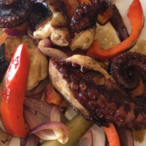 Pulpo a la parrilla. 