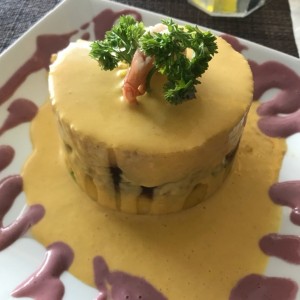 Causa de camarones 