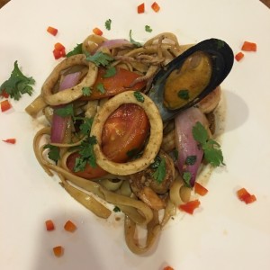 Fetuccini de mariscos