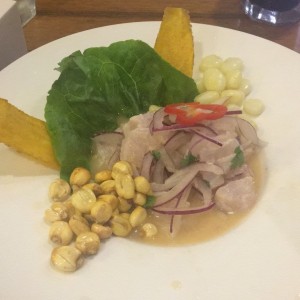 ceviche de pescado 